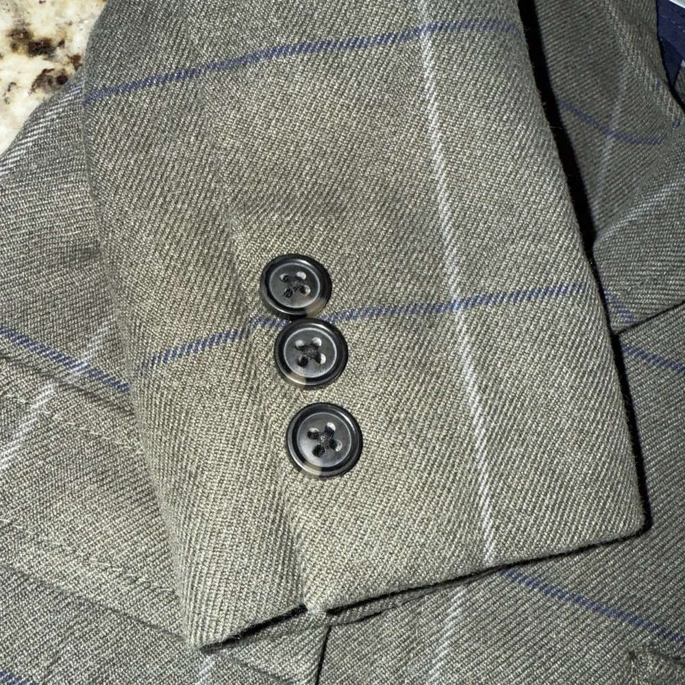 Janie and Jack Boys Blazer Size 6-12 Months Plaid Sport Coat Wedding Easter 4464